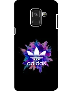 Чехол для Samsung Galaxy A8 2018 (A530F) с картинкой «Взрыв красок Adidas»