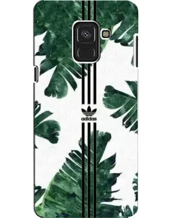 Чехол для Samsung Galaxy A8 2018 (A530F) с картинкой «Пальмовые листья адидас»