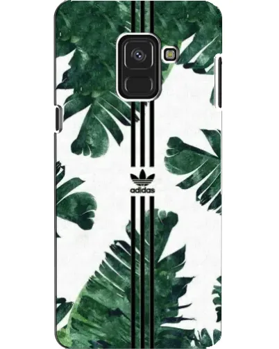 Чехол для Samsung Galaxy A8 2018 (A530F) с картинкой «Пальмовые листья адидас»