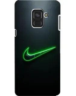 Чехол для Samsung Galaxy A8 2018 (A530F) с картинкой «Неоновый контур Nike»