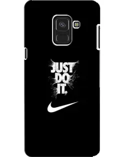 Чехол для Samsung Galaxy A8 2018 (A530F) с картинкой «Текстовый принт Nike»