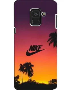 Чехол для Samsung Galaxy A8 2018 (A530F) с картинкой «Nike на закате солнца»