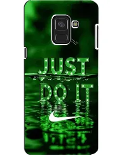Чехол для Samsung Galaxy A8 2018 (A530F) с картинкой «Зеленый неоновый Nike»