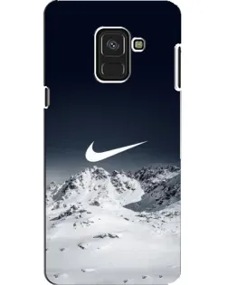 Чехол для Samsung Galaxy A8 2018 (A530F) с картинкой «Nike — зимние горы»