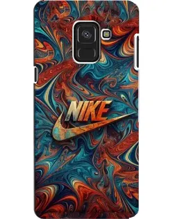 Чехол для Samsung Galaxy A8 2018 (A530F) с картинкой «Nike в абстракции»