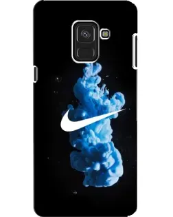 Чехол для Samsung Galaxy A8 2018 (A530F) с картинкой «Nike и синий дым»