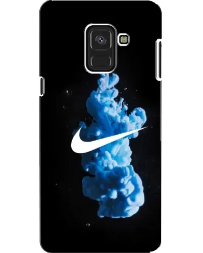 Чехол для Samsung Galaxy A8 2018 (A530F) с картинкой «Nike и синий дым» Чехол для Samsung Galaxy A8 2018 (A530F) с картинкой «Nike и синий дым»