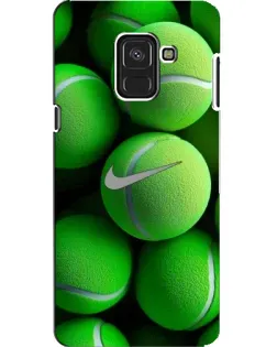Чехол для Samsung Galaxy A8 2018 (A530F) с картинкой «Теннисные мячи Найк»