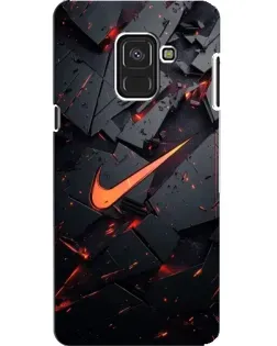 Чехол для Samsung Galaxy A8 2018 (A530F) с картинкой «Nike — эффект разломов»