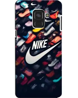 Чехол для Samsung Galaxy A8 2018 (A530F) с картинкой «Коллекция кроссовок Nike»