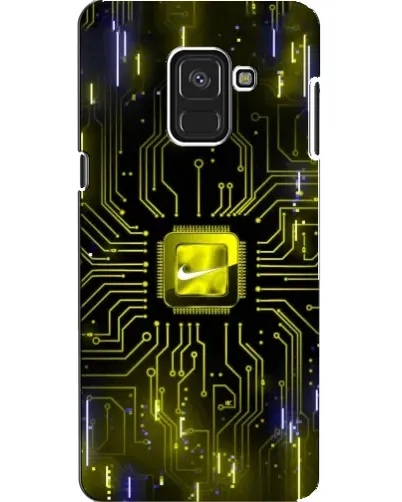 Чехол для Samsung Galaxy A8 2018 (A530F) с картинкой «Nike — золотая искра» Чехол для Samsung Galaxy A8 2018 (A530F) с картинкой «Nike — золотая искра»