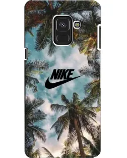 Чехол для Samsung Galaxy A8 2018 (A530F) с картинкой «Тропический принт Nike»