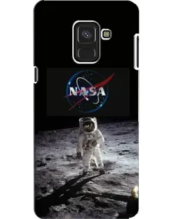 Чохол для Samsung Galaxy A8 2018 (A530F) з картинкою «Астронавт на Місяці»