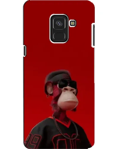 Чехол для Samsung Galaxy A8 2018 (A530F) с картинкой «Bored Ape в красном» Чехол для Samsung Galaxy A8 2018 (A530F) с картинкой «Bored Ape в красном»