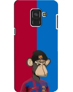 Чехол для Samsung Galaxy A8 2018 (A530F) с картинкой «Bored Ape — фанат Барсы»