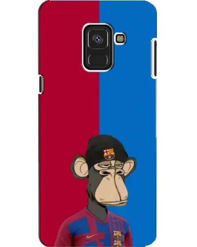 Чехол для Samsung Galaxy A8 2018 (A530F) с картинкой «Bored Ape — фанат Барсы» Чехол для Samsung Galaxy A8 2018 (A530F) с картинкой «Bored Ape — фанат Барсы»