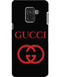 Чохол для Samsung Galaxy A8 2018 (A530F) з картинкою «Gucci — червоний логотип»