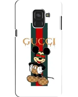 Чохол для Samsung Galaxy A8 2018 (A530F) з картинкою «Міккі Маус Gucci — смуги»