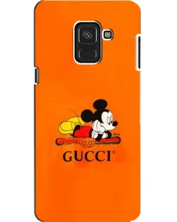 Чохол для Samsung Galaxy A8 2018 (A530F) з картинкою «Міккі Маус Gucci — помаранч»