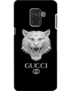 Чехол для Samsung Galaxy A8 2018 (A530F) с картинкой «Gucci — серебряный лев»
