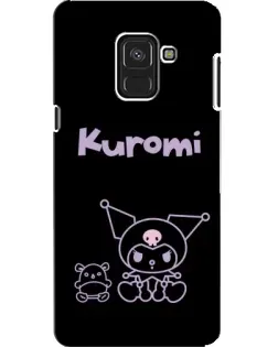 Чехол для Samsung Galaxy A8 2018 (A530F) с картинкой «Kuromi — черный минимализм»