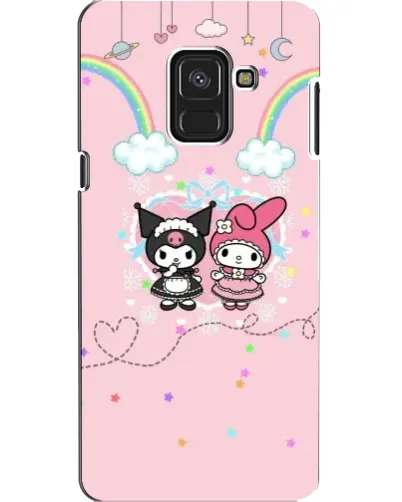 Чехол для Samsung Galaxy A8 2018 (A530F) с картинкой «My Melody и Kuromi» Чехол для Samsung Galaxy A8 2018 (A530F) с картинкой «My Melody и Kuromi»