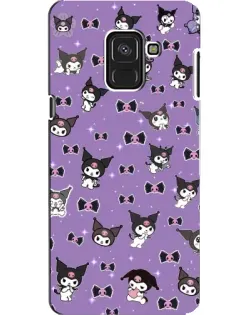 Чехол для Samsung Galaxy A8 2018 (A530F) с картинкой «Kuromi — паттерн» Чехол для Samsung Galaxy A8 2018 (A530F) с картинкой «Kuromi — паттерн»