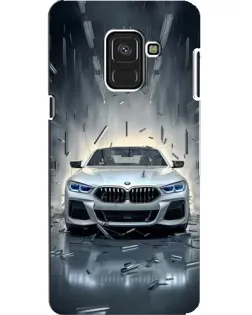 Чохол для Samsung Galaxy A8 2018 (A530F) з картинкою «BMW у світлі фар»