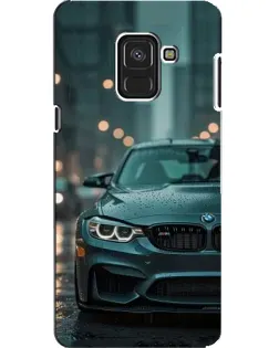 Чохол для Samsung Galaxy A8 2018 (A530F) з картинкою «BMW у вогнях міста»