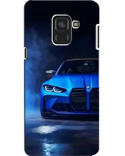 Чохол для Samsung Galaxy A8 2018 (A530F) з картинкою «Блакитна BMW M4»