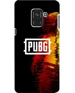 Чехол для Samsung Galaxy A8 2018 (A530F) с картинкой «Яркий логотип PUBG»