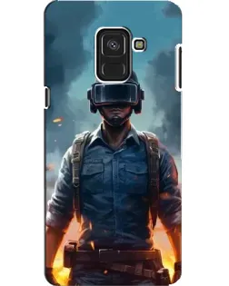 Чехол для Samsung Galaxy A8 2018 (A530F) с картинкой «PUBG — реалистичный герой»