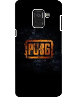 Чехол для Samsung Galaxy A8 2018 (A530F) с картинкой «PUBG — золотой логотип»