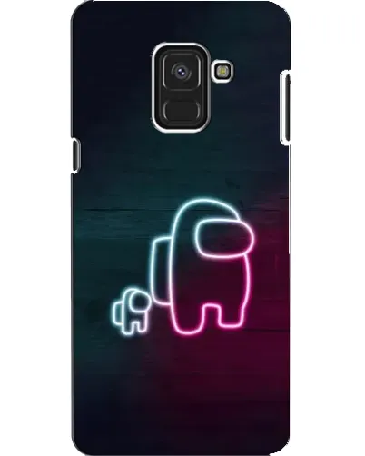 Чехол для Samsung Galaxy A8 2018 (A530F) с картинкой «Among Us неон-арт» Чехол для Samsung Galaxy A8 2018 (A530F) с картинкой «Among Us неон-арт»