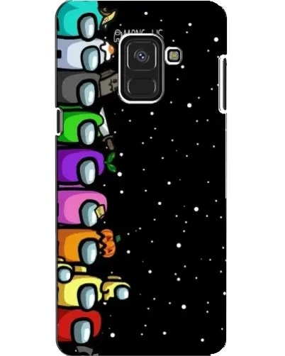 Чехол для Samsung Galaxy A8 2018 (A530F) с картинкой «Команда Among Us» Чехол для Samsung Galaxy A8 2018 (A530F) с картинкой «Команда Among Us»