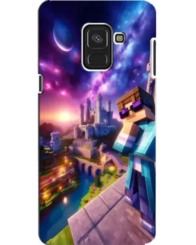 Чехол для Samsung Galaxy A8 2018 (A530F) с картинкой «Стив и космос» Чехол для Samsung Galaxy A8 2018 (A530F) с картинкой «Стив и космос»