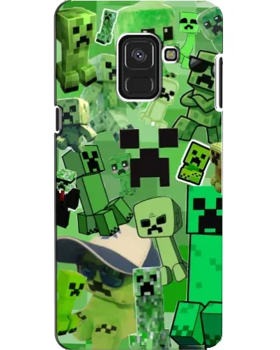 Чехол для Samsung Galaxy A8 2018 (A530F) с картинкой «Криперы Minecraft» Чехол для Samsung Galaxy A8 2018 (A530F) с картинкой «Криперы Minecraft»