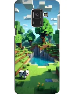 Чехол для Samsung Galaxy A8 2018 (A530F) с картинкой «Minecraft летний день»