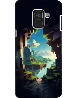 Чехол для Samsung Galaxy A8 2018 (A530F) с картинкой «Вид из пещеры»
