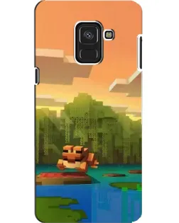 Чехол для Samsung Galaxy A8 2018 (A530F) с картинкой «Майнкрафт закат солнца» Чехол для Samsung Galaxy A8 2018 (A530F) с картинкой «Майнкрафт закат солнца»