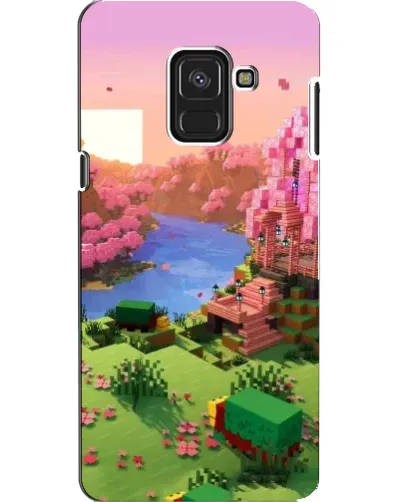 Чехол для Samsung Galaxy A8 2018 (A530F) с картинкой «Розовое дерево Minecraft» Чехол для Samsung Galaxy A8 2018 (A530F) с картинкой «Розовое дерево Minecraft»