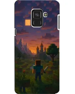 Чехол для Samsung Galaxy A8 2018 (A530F) с картинкой «Стив у башни»