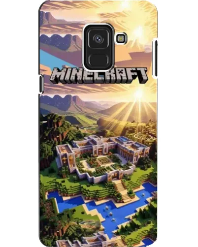 Чехол для Samsung Galaxy A8 2018 (A530F) с картинкой «Minecraft панорама» Чехол для Samsung Galaxy A8 2018 (A530F) с картинкой «Minecraft панорама»