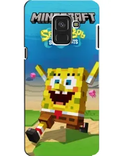 Чехол для Samsung Galaxy A8 2018 (A530F) с картинкой «Губка Боб Minecraft» Чехол для Samsung Galaxy A8 2018 (A530F) с картинкой «Губка Боб Minecraft»