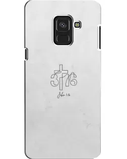 Чохол для Samsung Galaxy A8 2018 (A530F) з картинкою «Івана 3:16 Хрест» Чохол для Samsung Galaxy A8 2018 (A530F) з картинкою «Івана 3:16 Хрест»