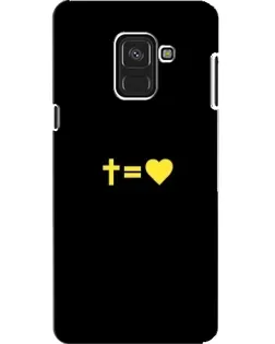 Чохол для Samsung Galaxy A8 2018 (A530F) з картинкою «Серце та Хрест»