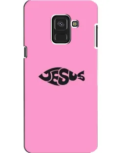 Чохол для Samsung Galaxy A8 2018 (A530F) з картинкою «Рожевий символ Jesus»