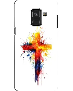 Чохол для Samsung Galaxy A8 2018 (A530F) з картинкою «Акварельний хрест»
