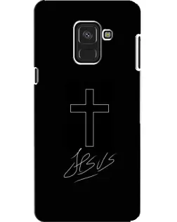 Чехол для Samsung Galaxy A8 2018 (A530F) с картинкой «Графический крест Jesus» Чехол для Samsung Galaxy A8 2018 (A530F) с картинкой «Графический крест Jesus»