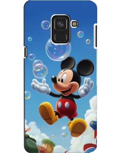 Чехол для Samsung Galaxy A8 2018 (A530F) с картинкой «Mickey и мыльные пузыри»
